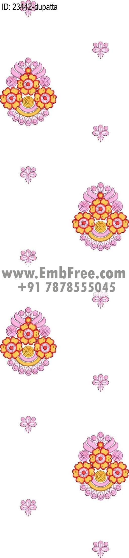 top dupatta embroidery design