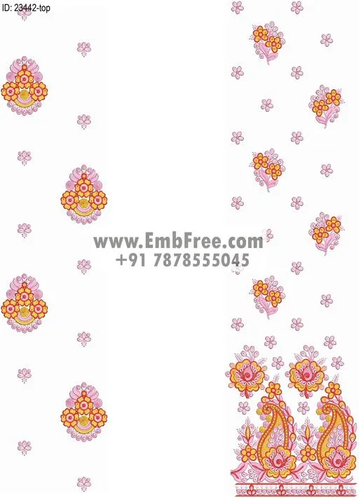 top dupatta embroidery design-ID:23442