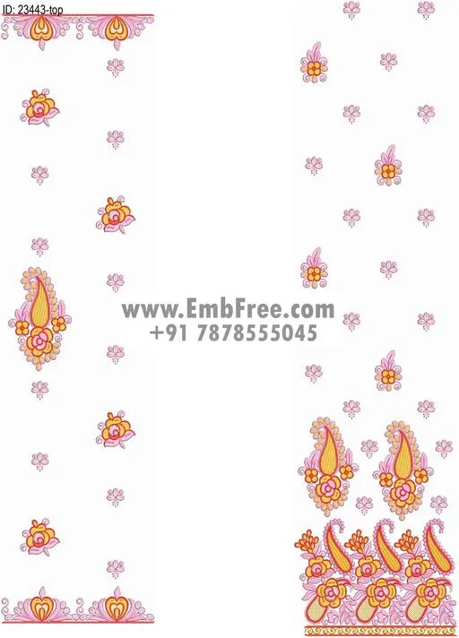 top dupatta embroidery design thumbnail 2