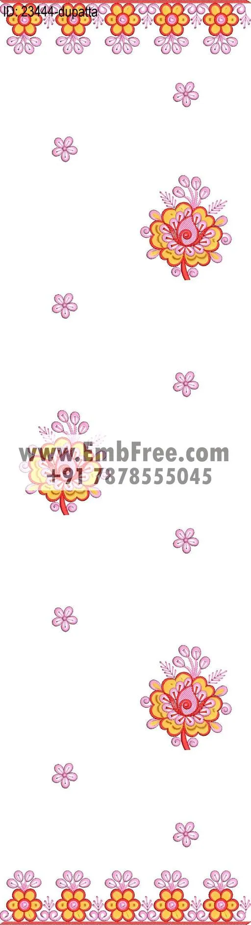 top dupatta embroidery design