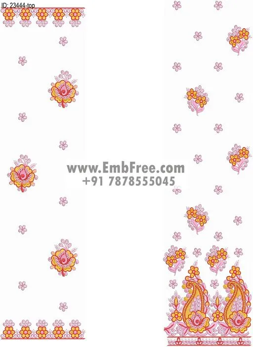 top dupatta embroidery design-ID:23444