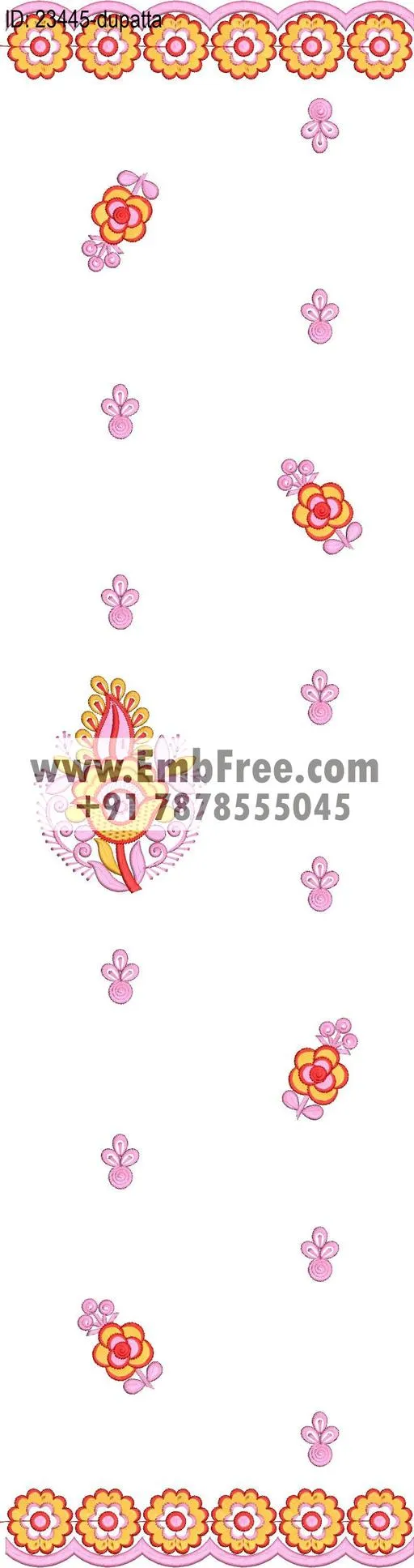 top dupatta embroidery design