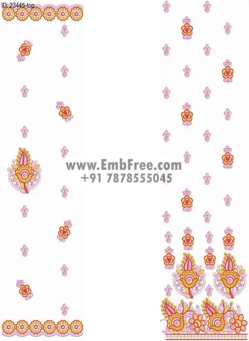 top dupatta embroidery design thumbnail 2