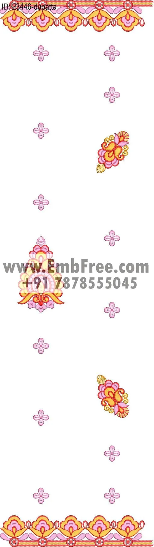 top dupatta embroidery design