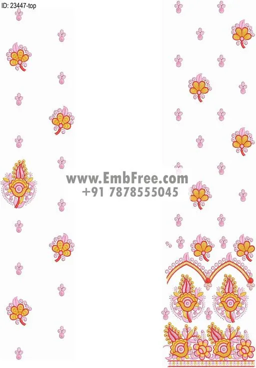 top dupatta embroidery design thumbnail 2