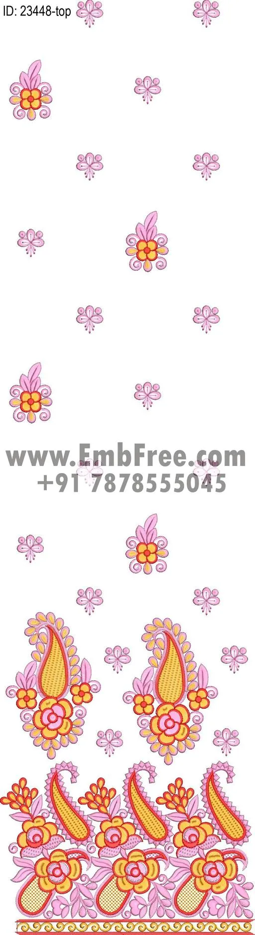 top dupatta embroidery design