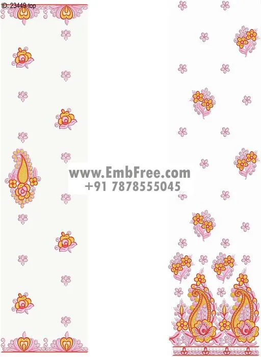 top dupatta embroidery design thumbnail 2