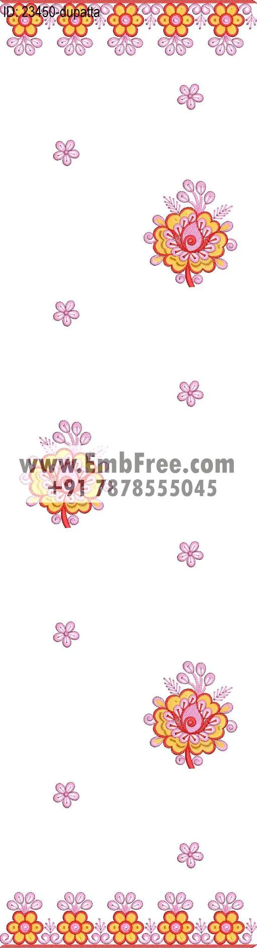 top dupatta embroidery design