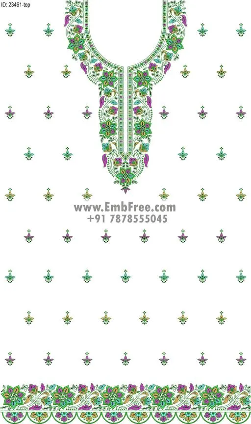 dress single head embroidery design