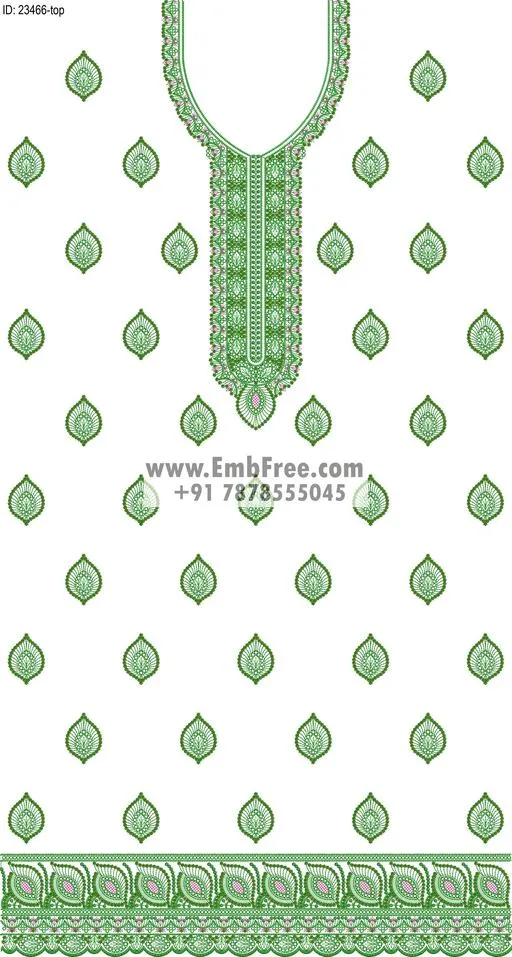 dress single head embroidery design