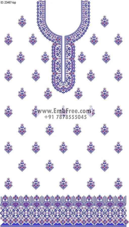 dress single head embroidery design