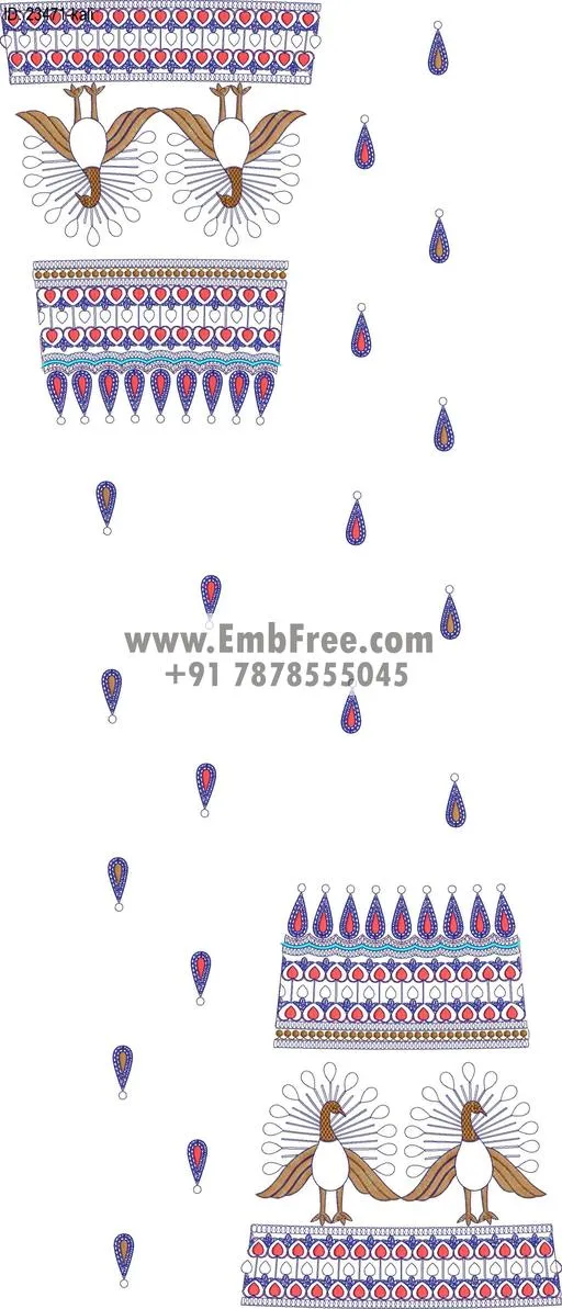 lahenga embroidery design