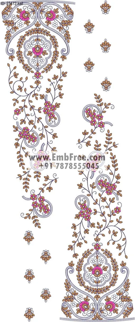 lahenga embroidery design