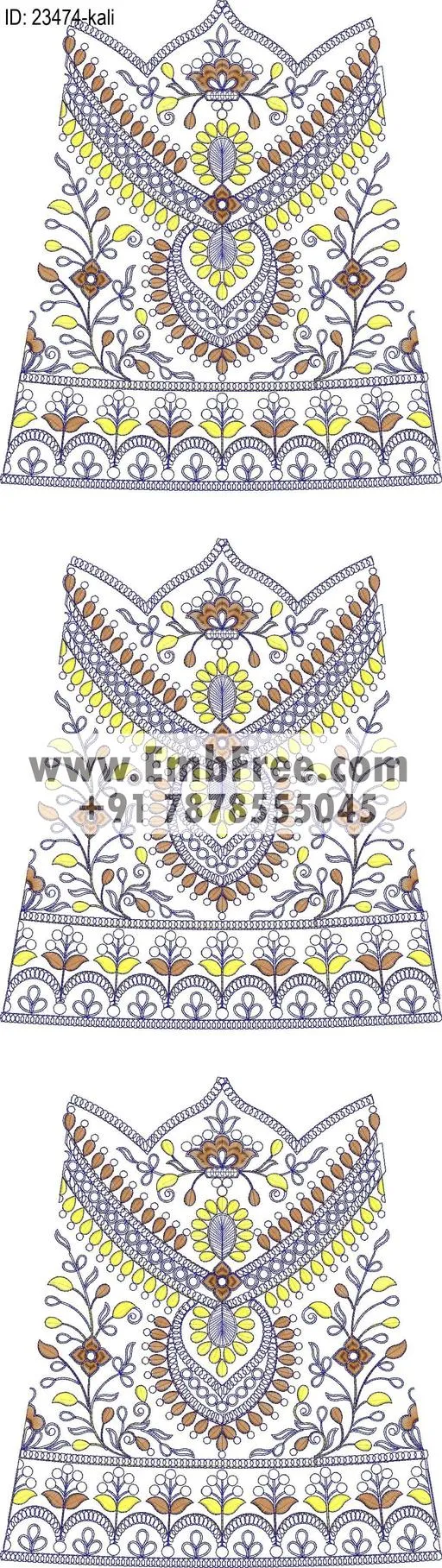 lahenga embroidery design