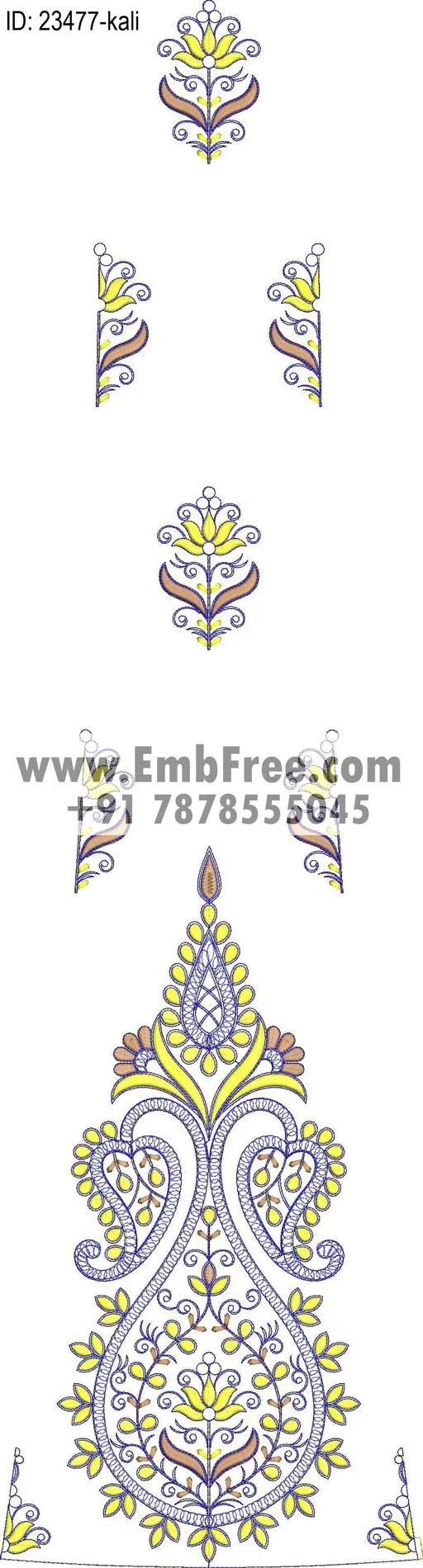 lahenga embroidery design-ID:23477