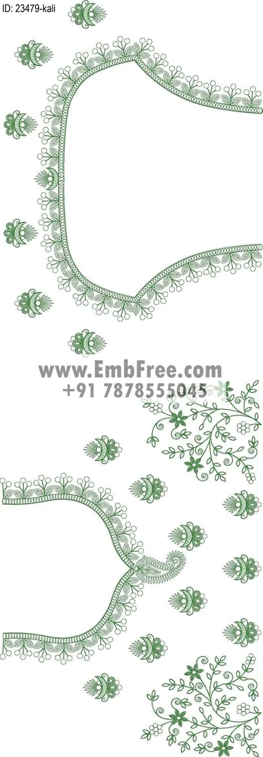 lahenga embroidery design
