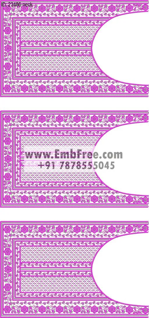 neck embroidery design