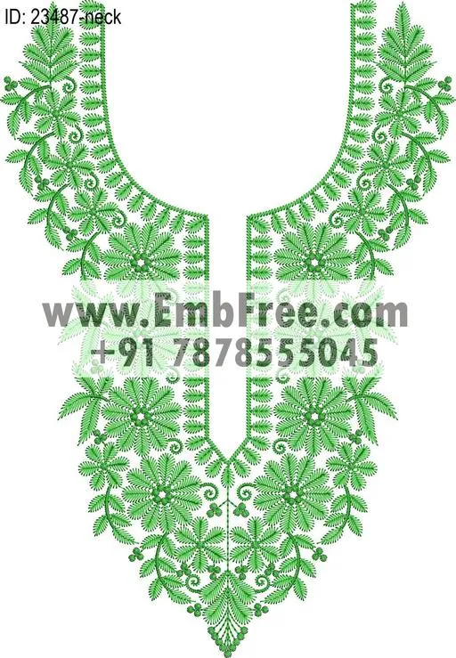 neck embroidery design embroidery design ID 23487