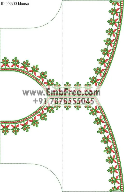 blouse embroidery design-ID:23500