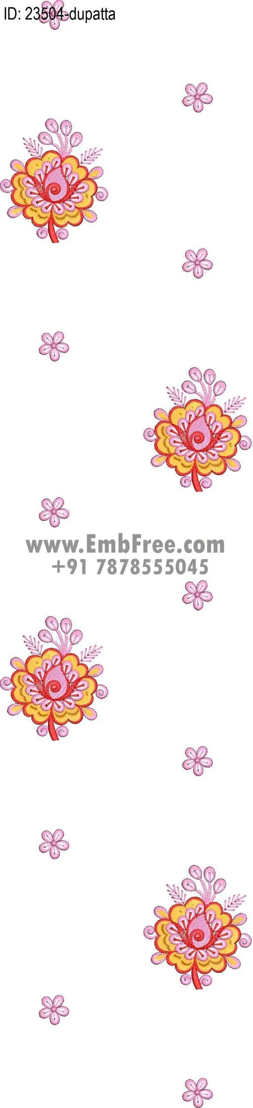top dupatta embroidery design thumbnail 2