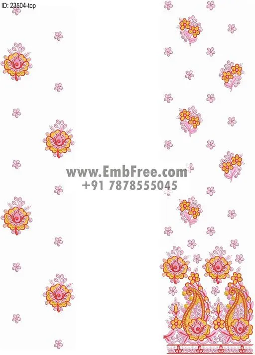 top dupatta embroidery design