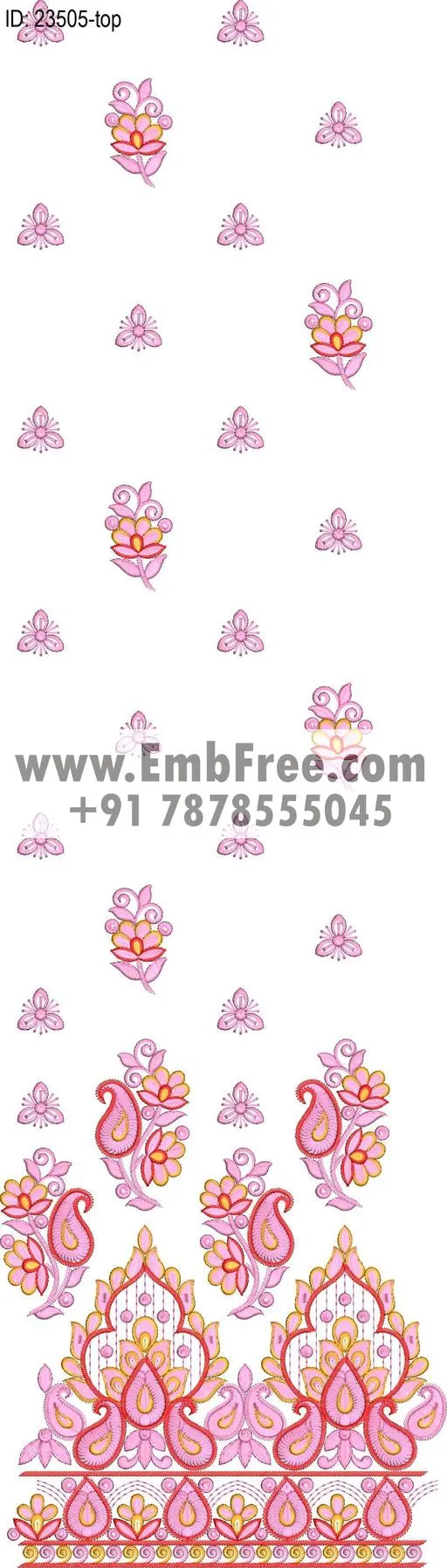 top dupatta embroidery design-ID:23505