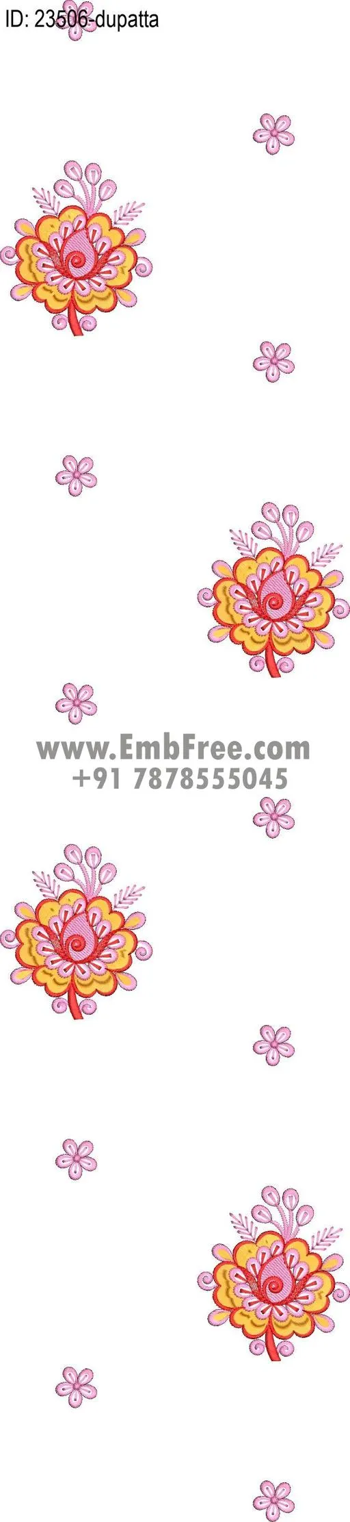 top dupatta embroidery design thumbnail 2