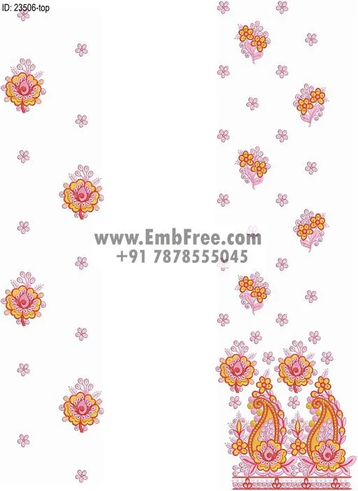 top dupatta embroidery design