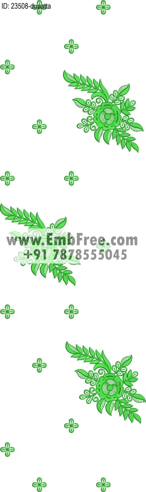 top dupatta embroidery design thumbnail 2