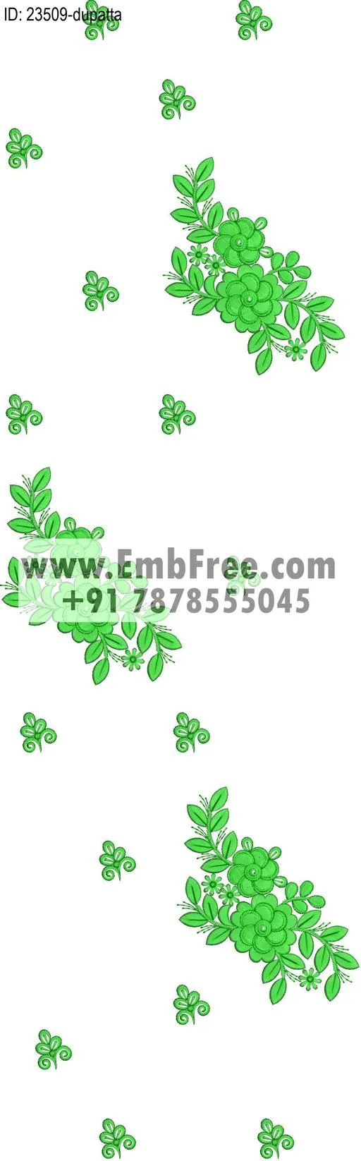 top dupatta embroidery design thumbnail 2