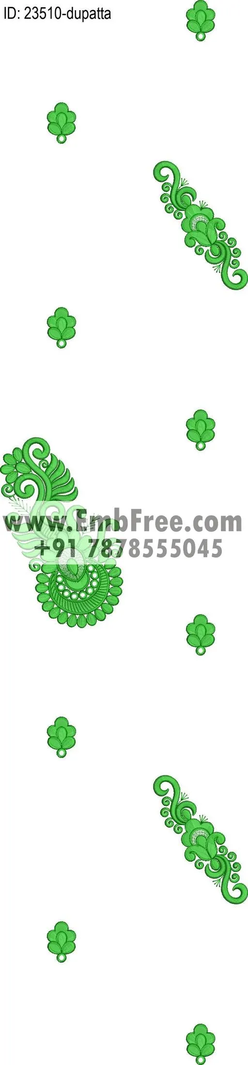 top dupatta embroidery design thumbnail 2