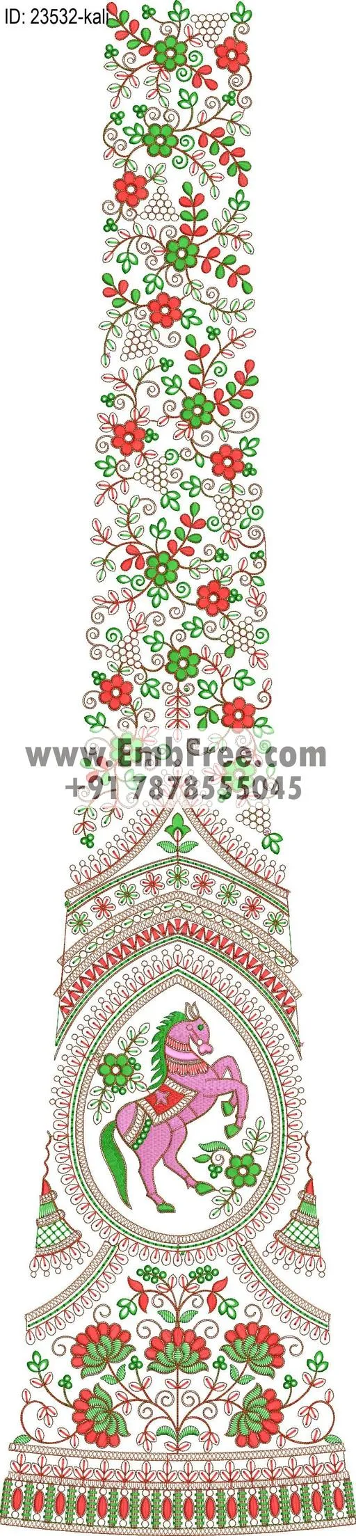 lahenga embroidery design