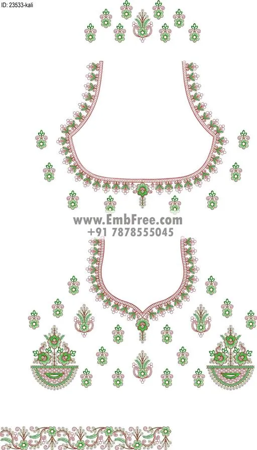 lahenga embroidery design