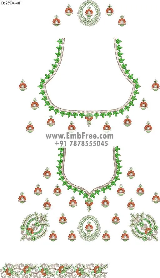 lahenga embroidery design