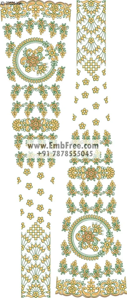 lahenga embroidery design