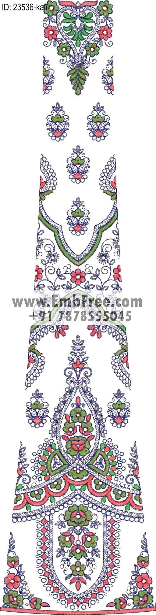 lahenga embroidery design