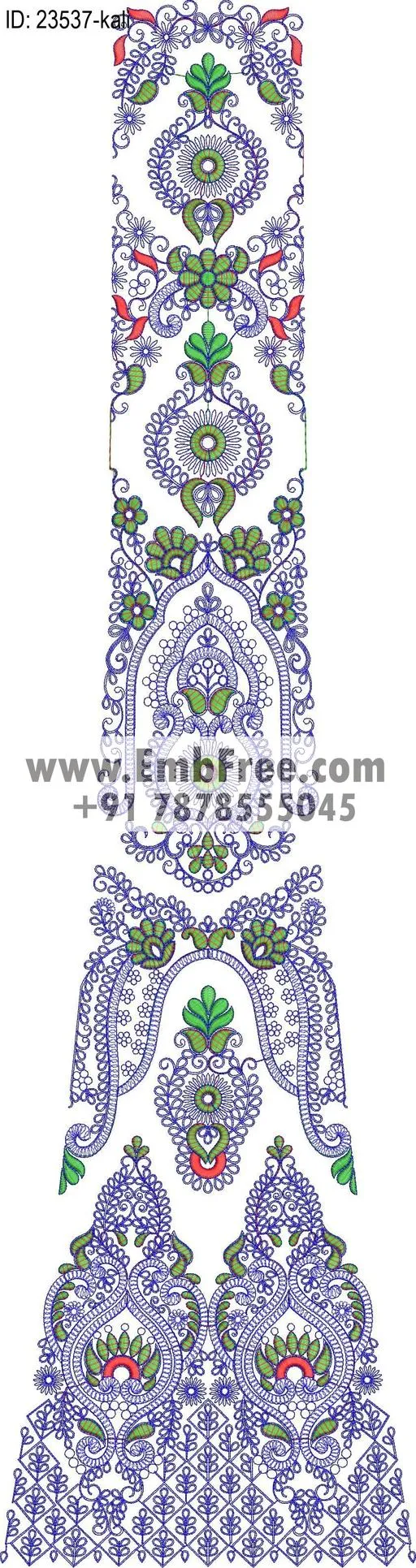 lahenga embroidery design