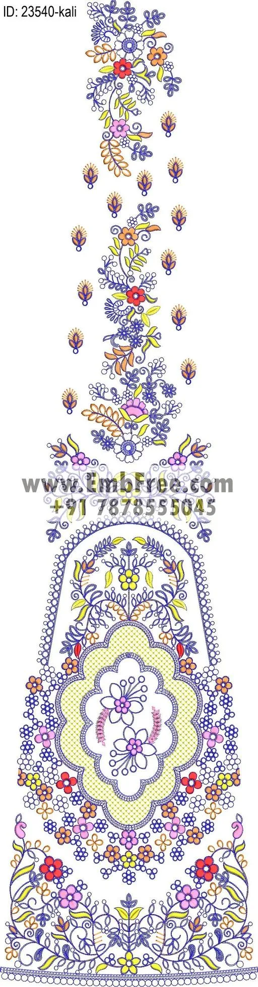 lahenga embroidery design