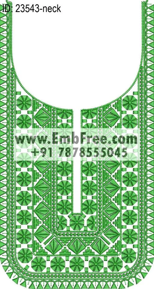 neck embroidery design