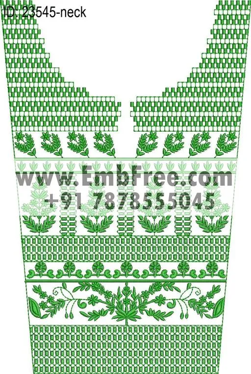 neck embroidery design