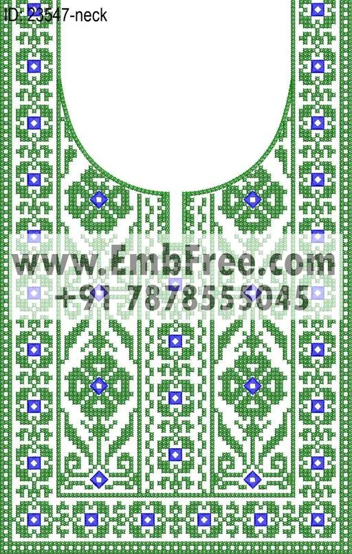 neck embroidery design