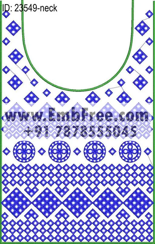 neck embroidery design