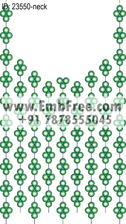 neck embroidery design