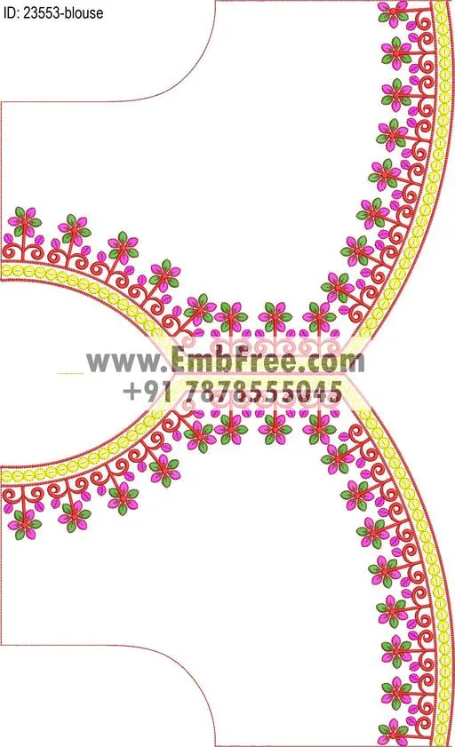 blouse embroidery design