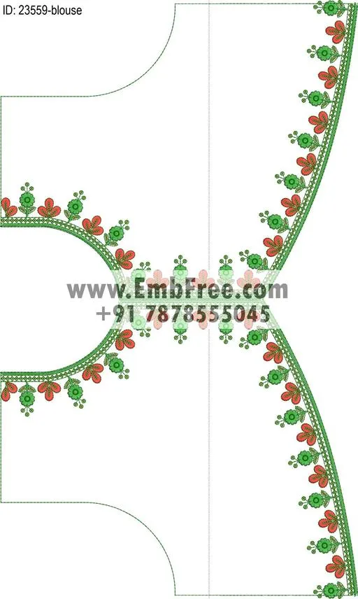 blouse embroidery design