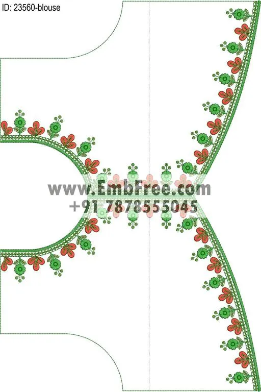blouse embroidery design-ID:23560