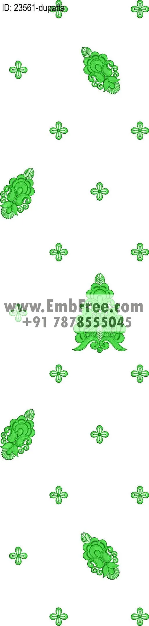 top dupatta embroidery design thumbnail 2