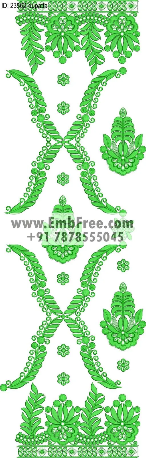 top dupatta embroidery design thumbnail 2