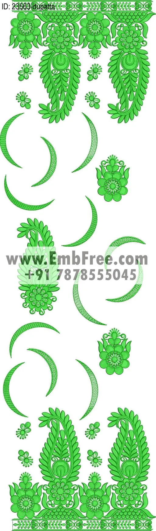 top dupatta embroidery design thumbnail 2