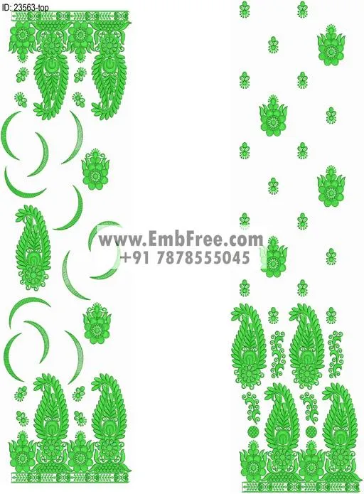 top dupatta embroidery design embroidery design ID 23563